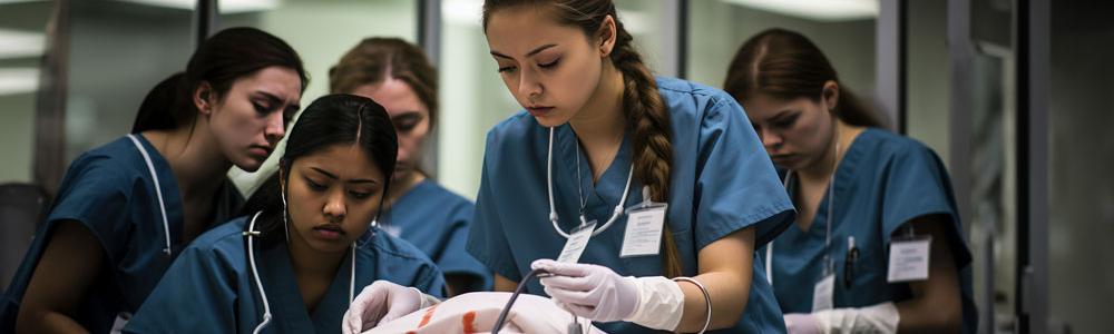 A doctor performing a surgery.