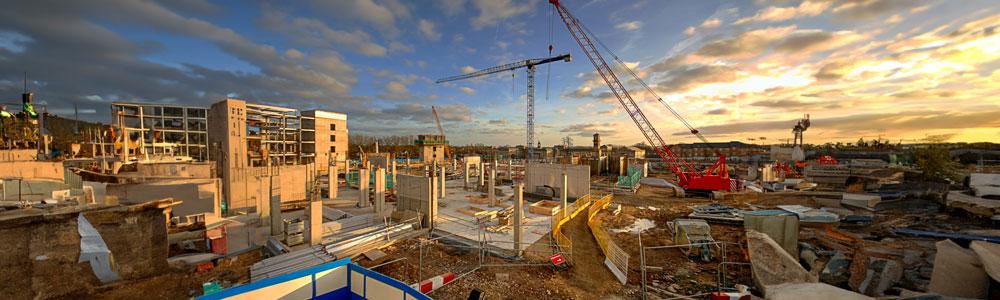 A hospital being built.