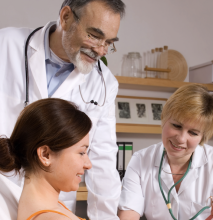 A patient and two doctors