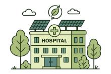 Hospital solar panels