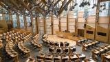 Scottish parliament, the debating chambers.