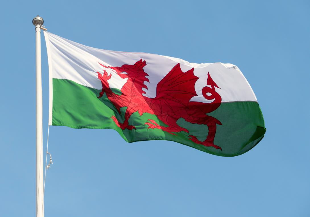 Welsh flag.