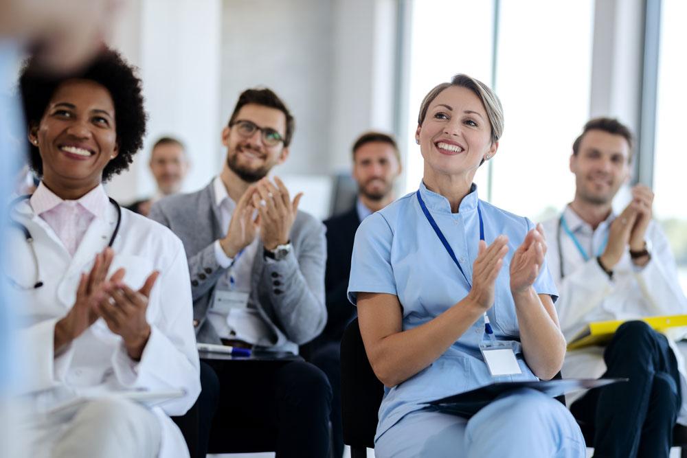 Doctors at a conference