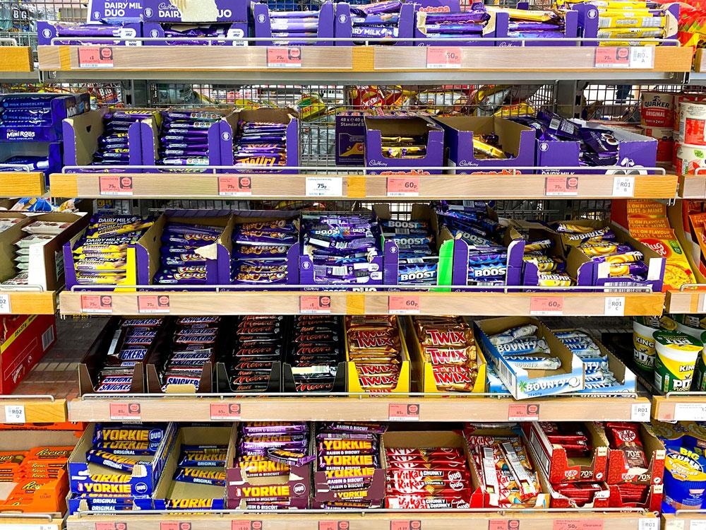 Chocolate in a shop