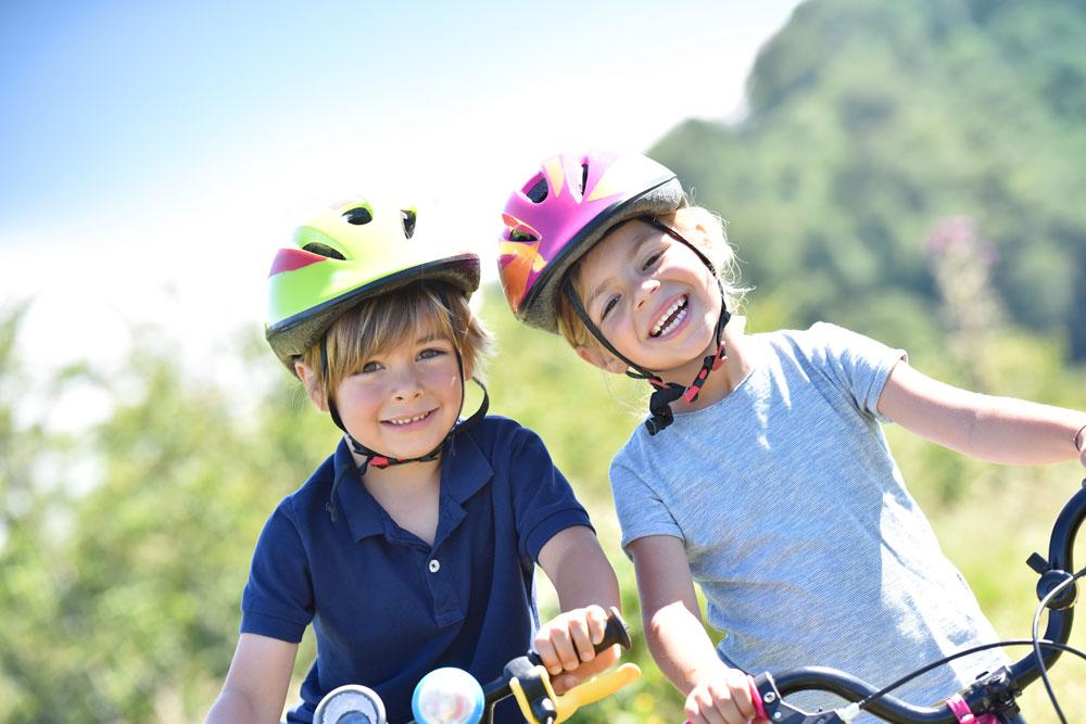 Kids cycling